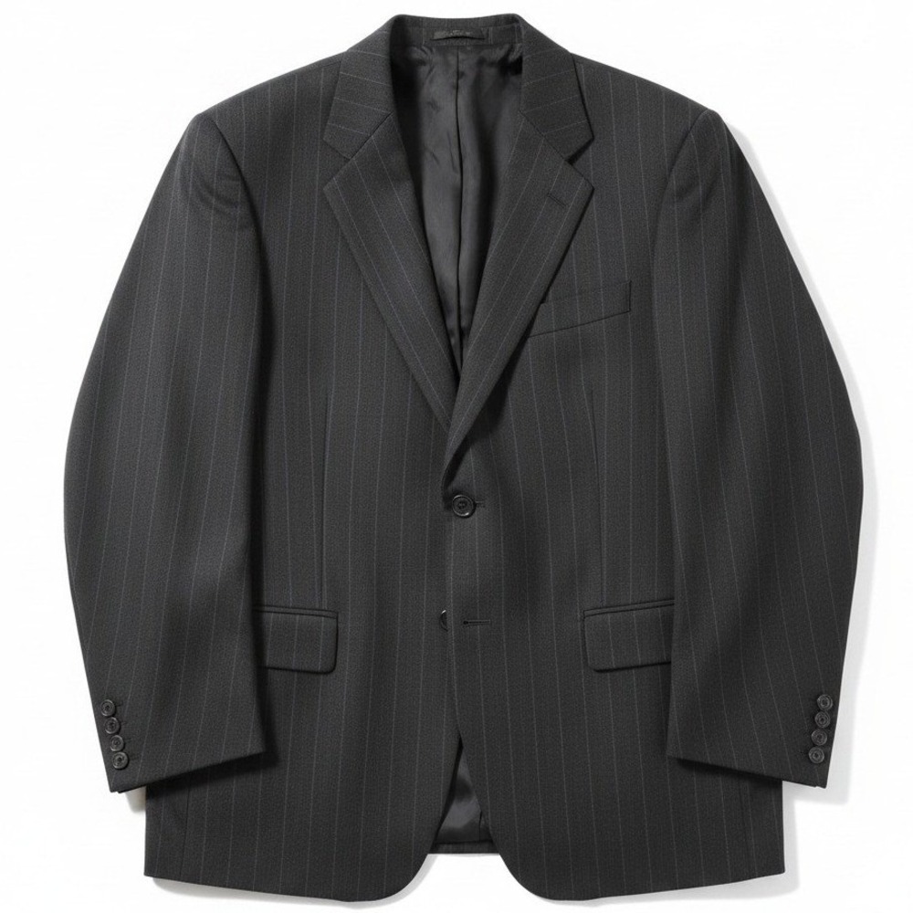 Express Gray Pinstripe Suit Jacket Blazer Charcoal, Men's 44R Sport Coat, NWT